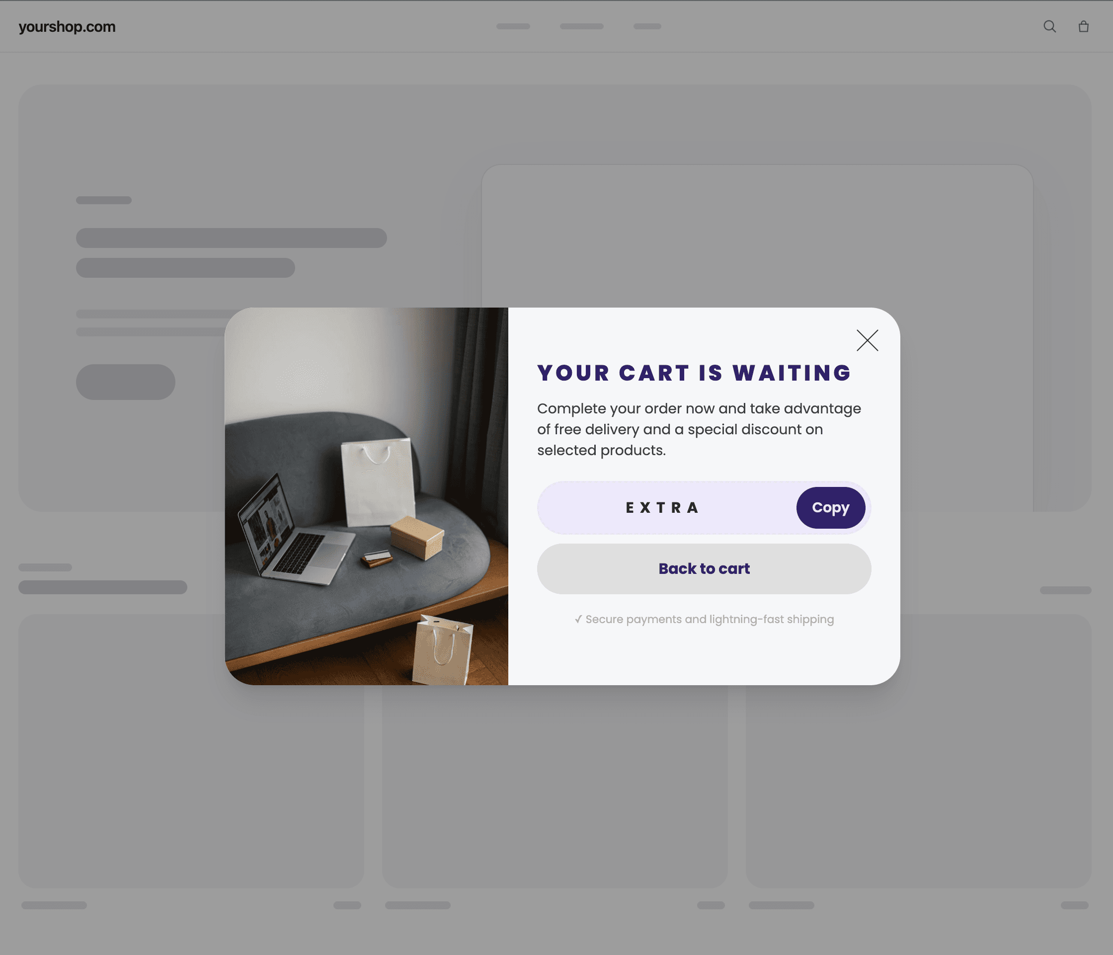 Communication design prepared by artificial intelligence in DropUI, screen 1 of 8