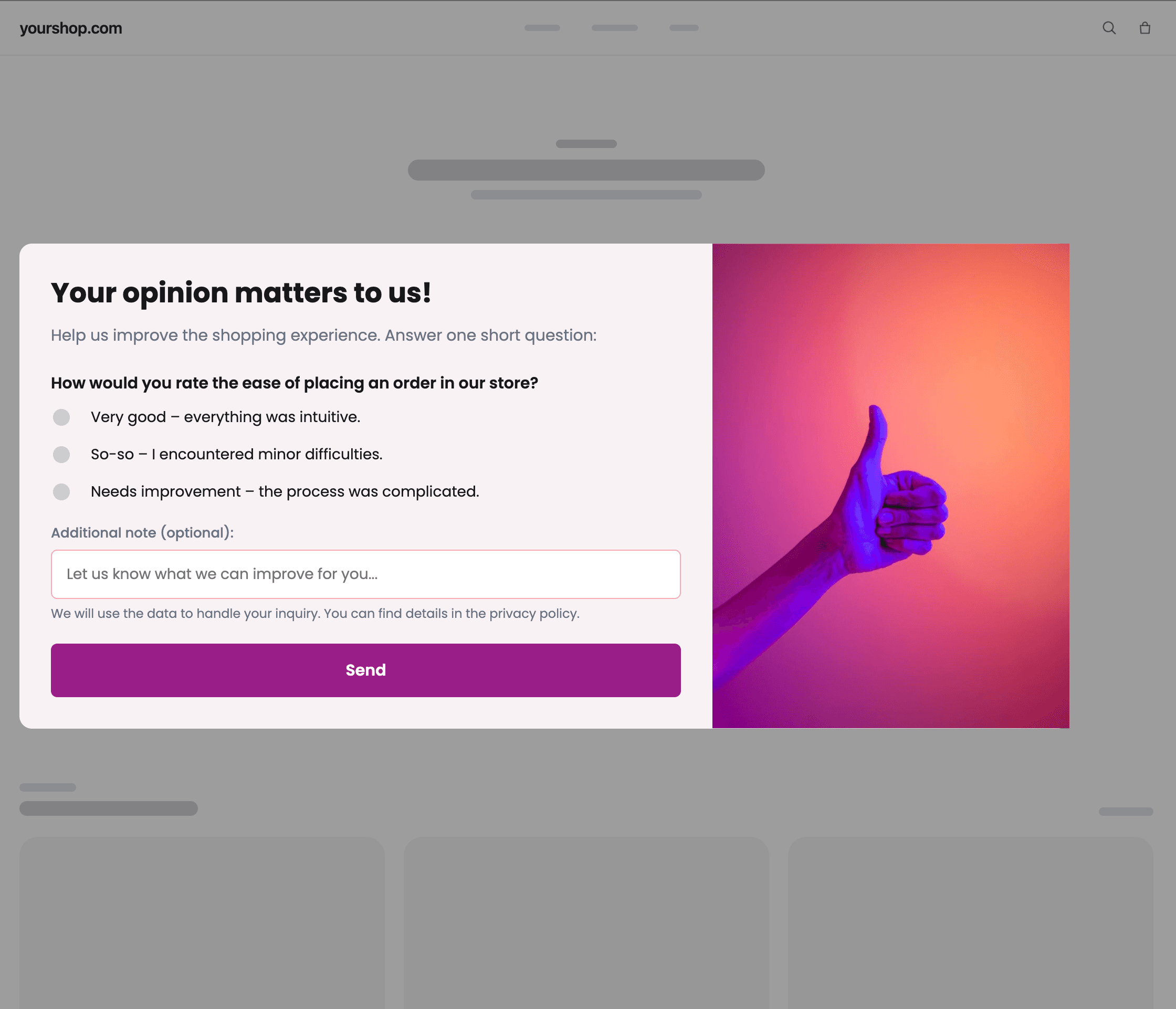 Communication design prepared by artificial intelligence in DropUI, screen 8 of 8