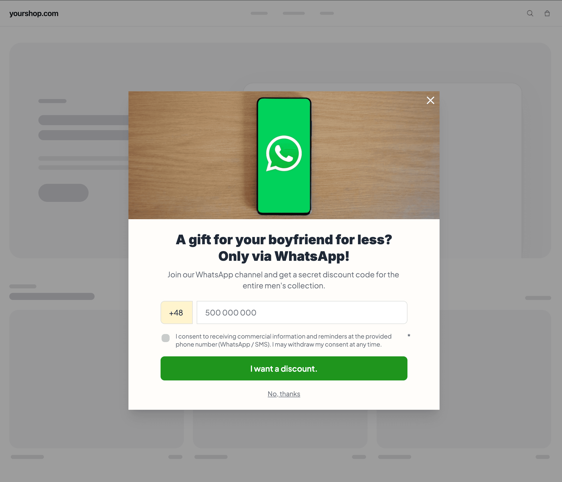 Communication design prepared by artificial intelligence in DropUI, screen 2 of 8