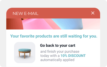 Example of an email signup