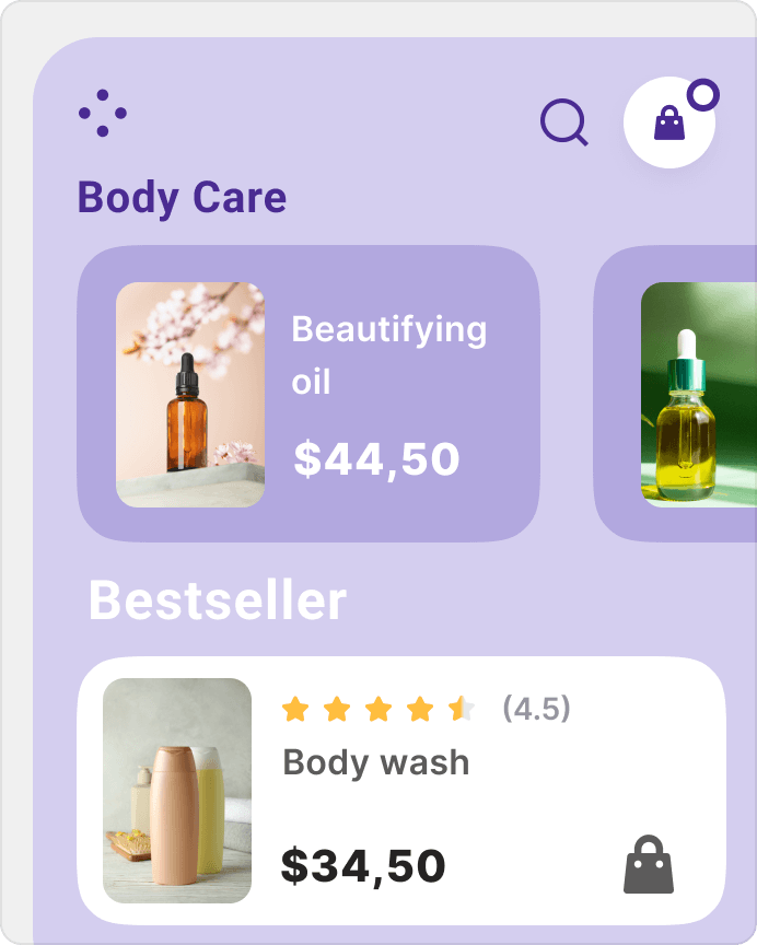 Scenario preview: product recommendations