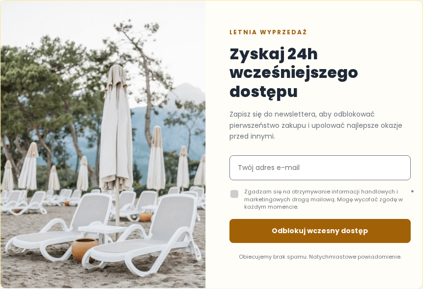 Podgląd kampanii: Zapis na wcześniejszy dostęp do Summer Clearance