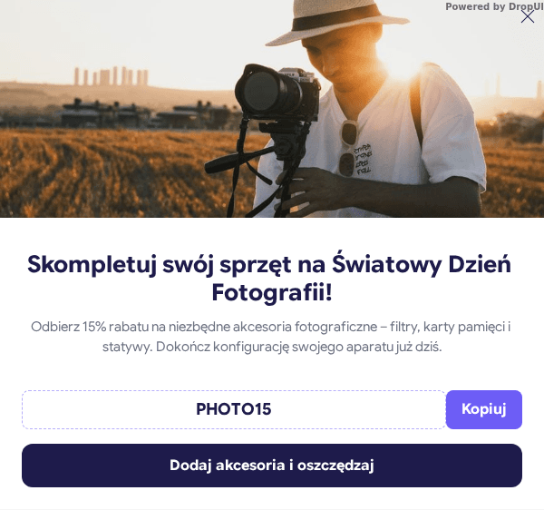 Podgląd kampanii: Pakiet akcesoriów na Światowy Dzień Fotografii