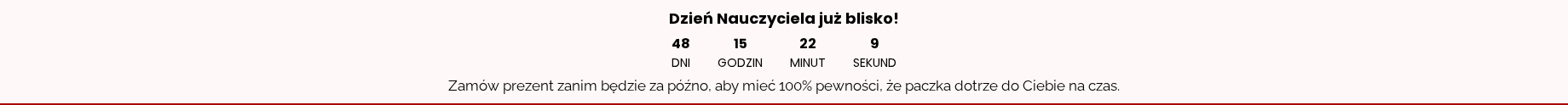 Podgląd kampanii: Pilny licznik czasu na Dzień Nauczyciela