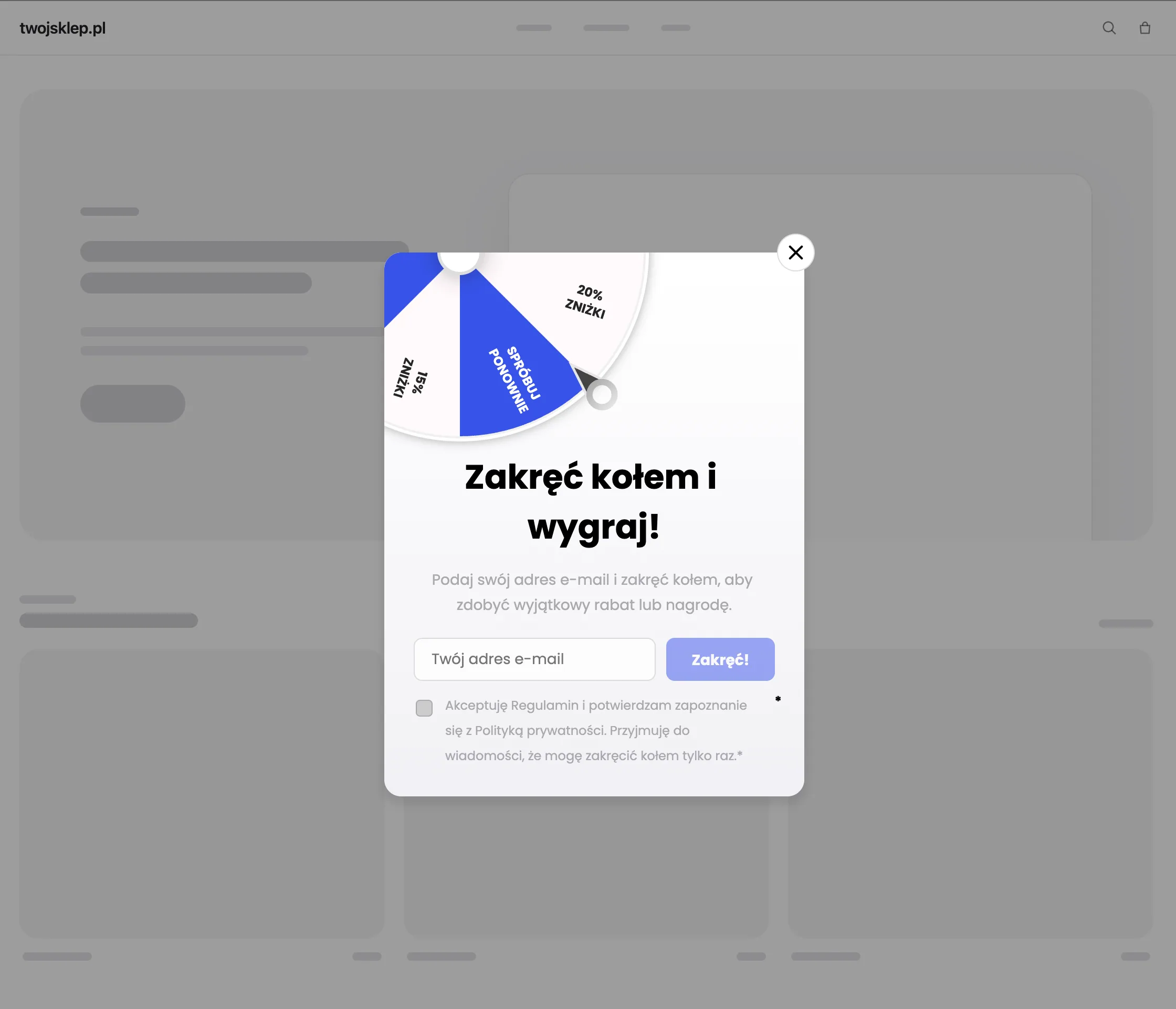 Przykład kampanii przygotowanej z AI w DropUI, ekran 7 z 8
