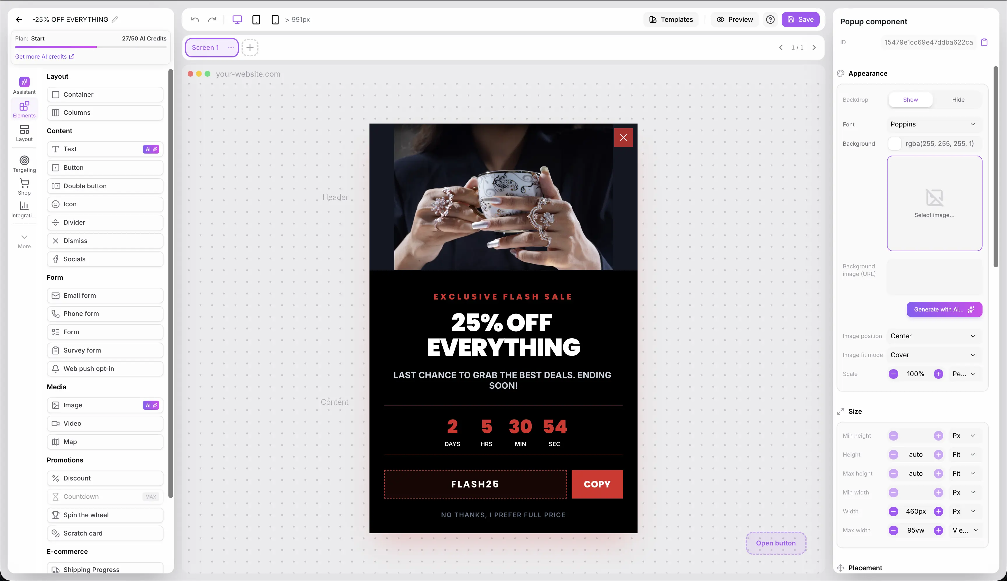 Builder - campaign creation 1